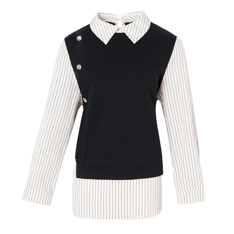 18140爱朴品牌大码女装春季新款洋气时尚显瘦遮肉高级感气质卫衣