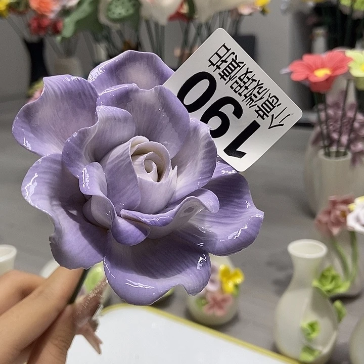 陶瓷纯手工捏花设计