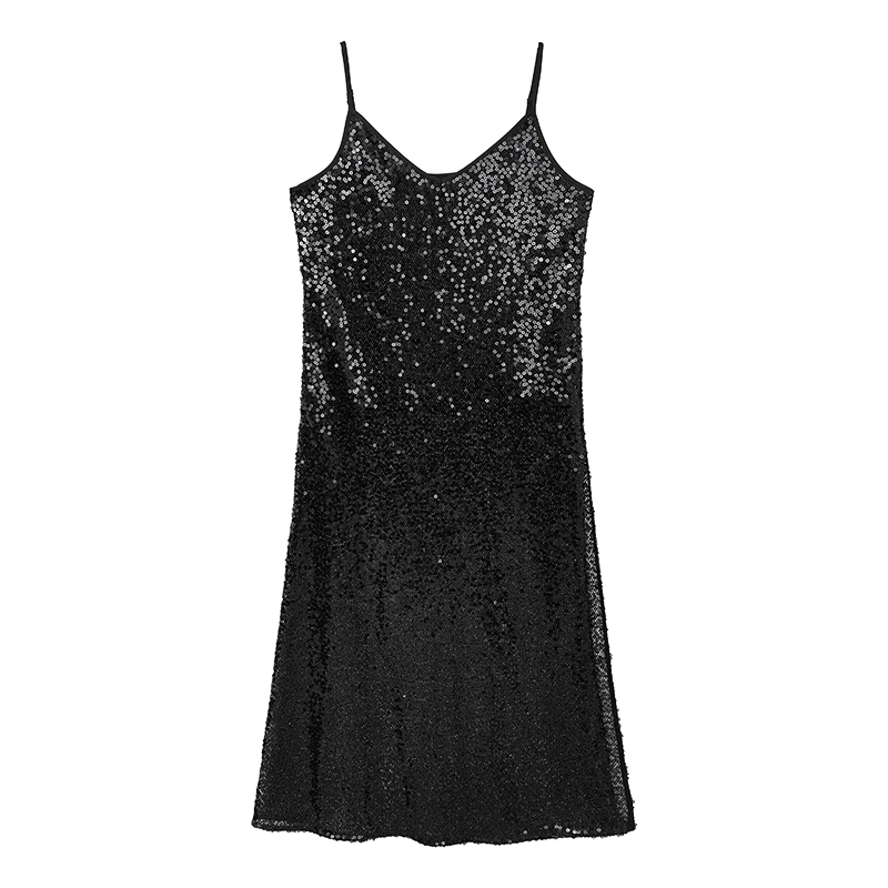 【女乔专属】手工亮片吊带裙N3273