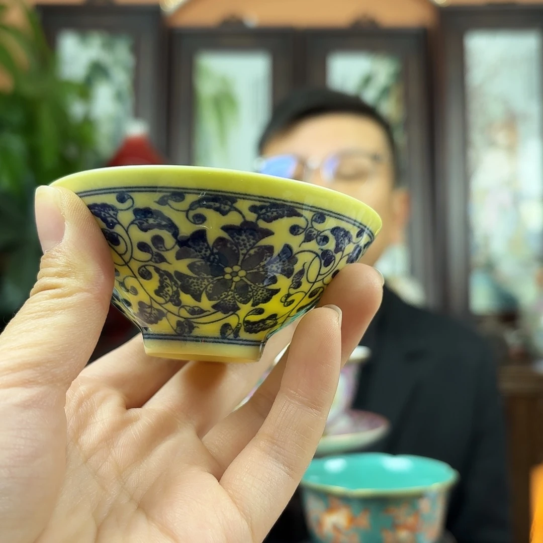 摆件陶景德镇陶瓷手工杯子