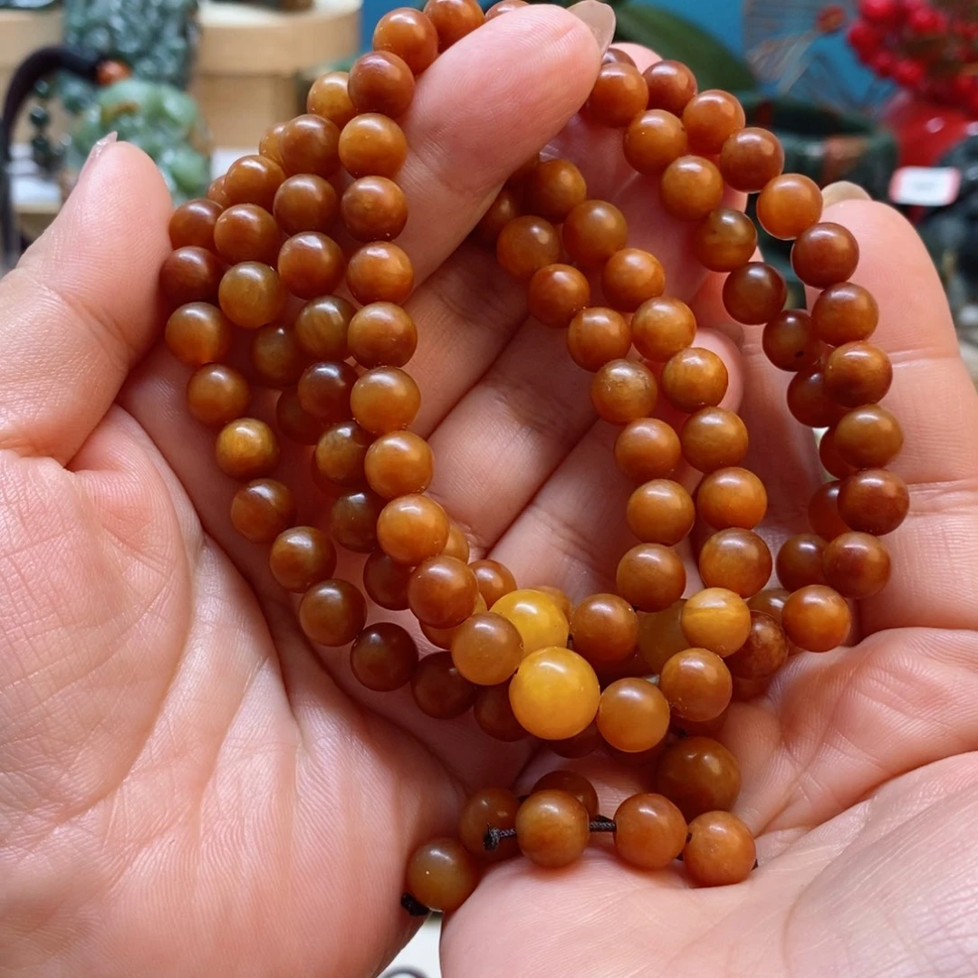 蛇纹石玉项链未镶嵌用****3