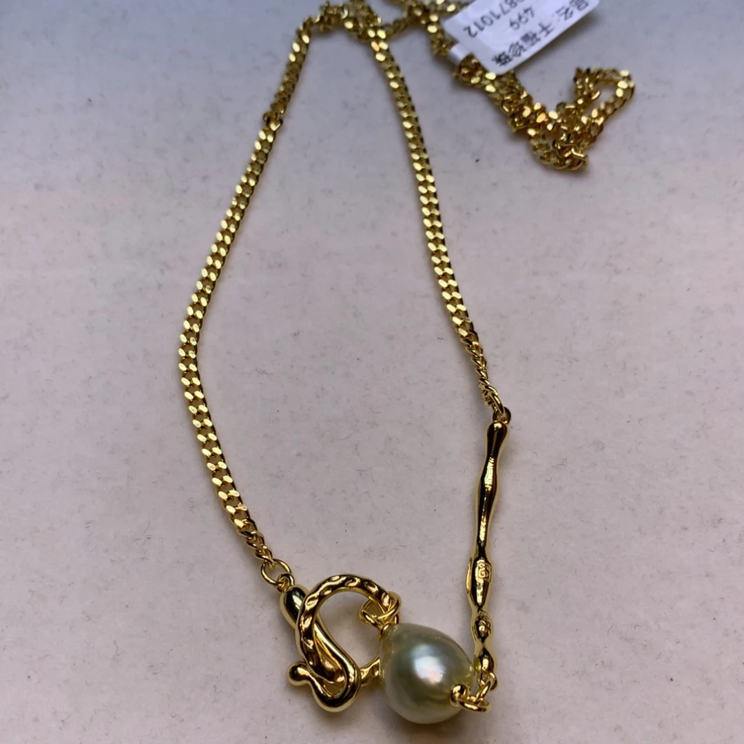 颈饰银S925镶嵌海水珍珠