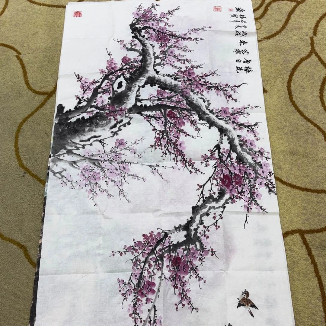 国画泉**夫罗福贤四尺李欣主播