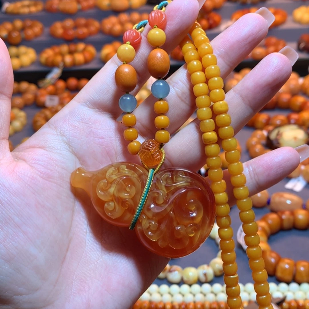 【闪购商品】蜜蜡吊坠(赠链)未镶嵌蜜蜡吊坠