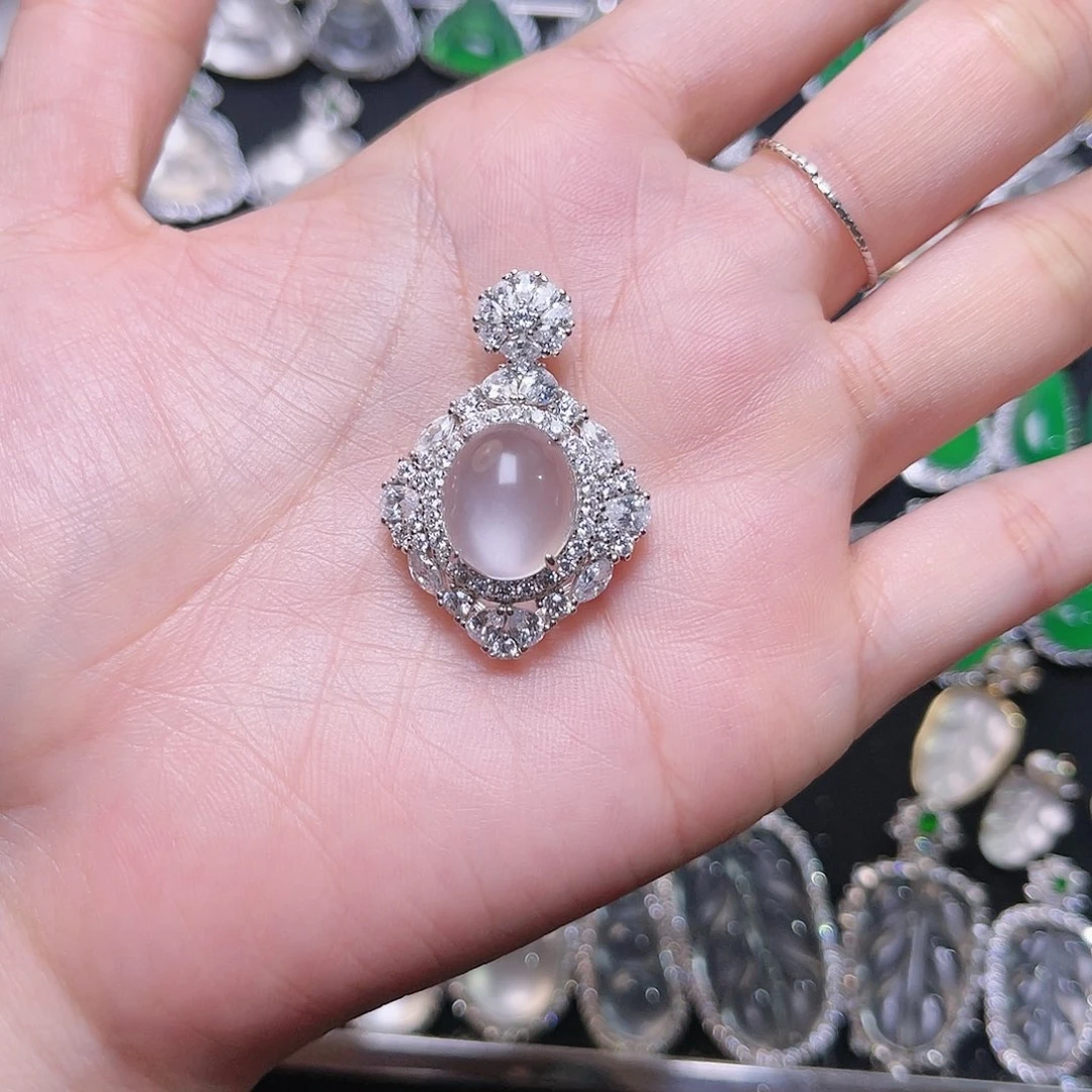 石英质玉颈饰银S925镶嵌z**.