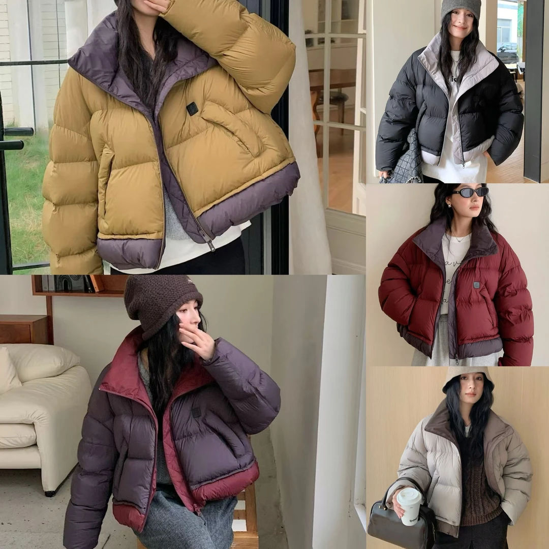 【543】断色清仓 短款韩版百搭休闲百搭纯色外套加厚