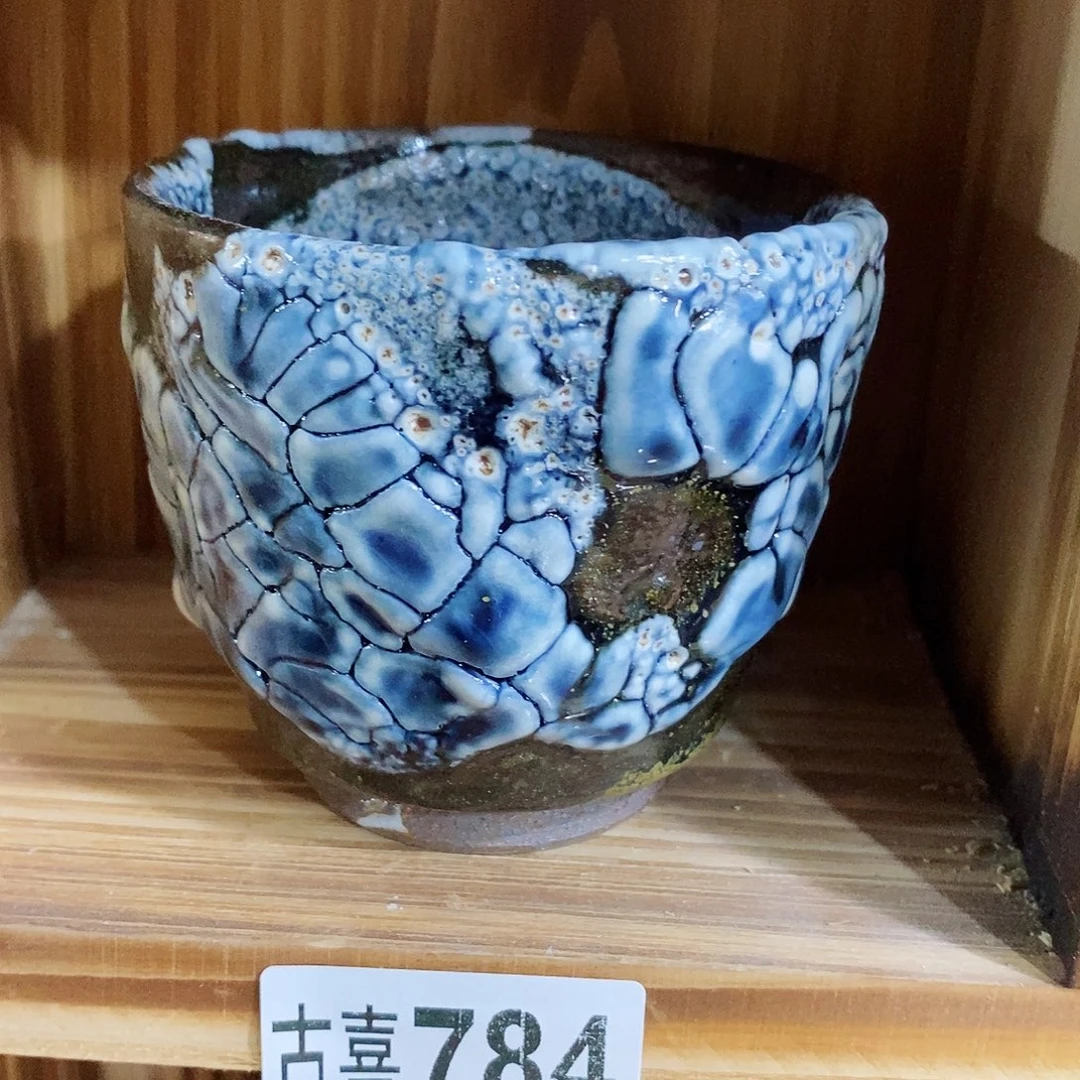 粗陶柴烧志野茶器