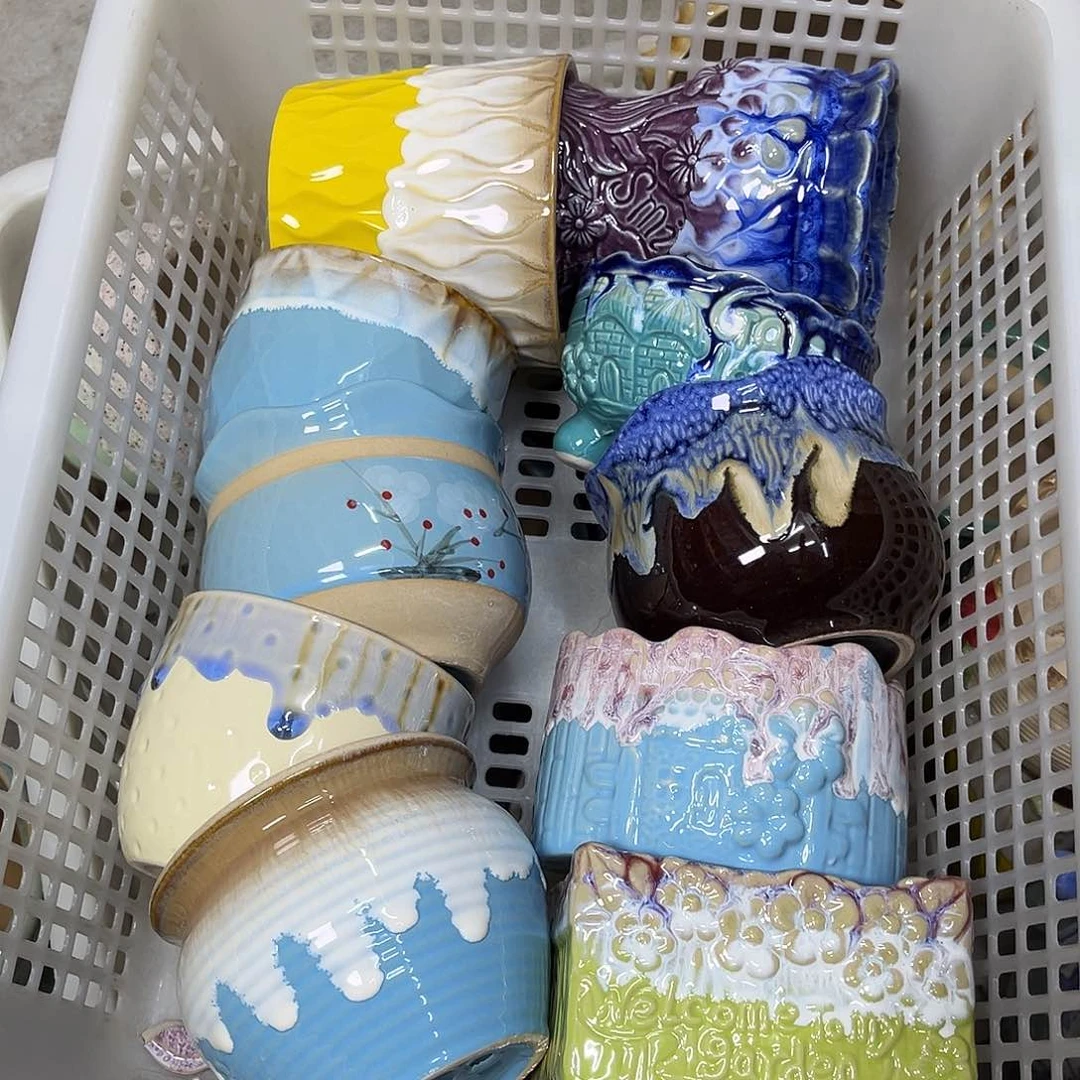 陶瓷陶瓷花盆特价上新口8-10厘米