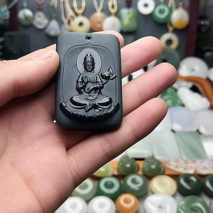 和田玉（青玉）未镶嵌颈饰