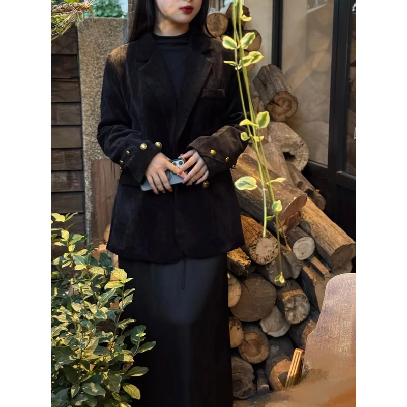 秋冬短款羊毛90白鸭绒小香风时尚高腰休闲黑色复古羽绒服XZ357