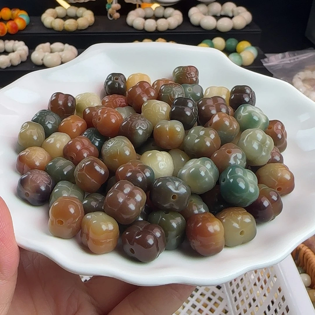 手串菩提根/象牙果卡12.5敦煌柿子100颗