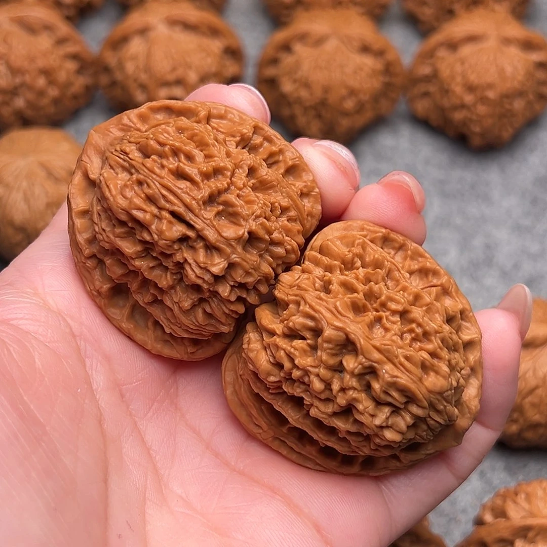 把件文玩核桃北****道精品三角南疆石43+全品毕业款