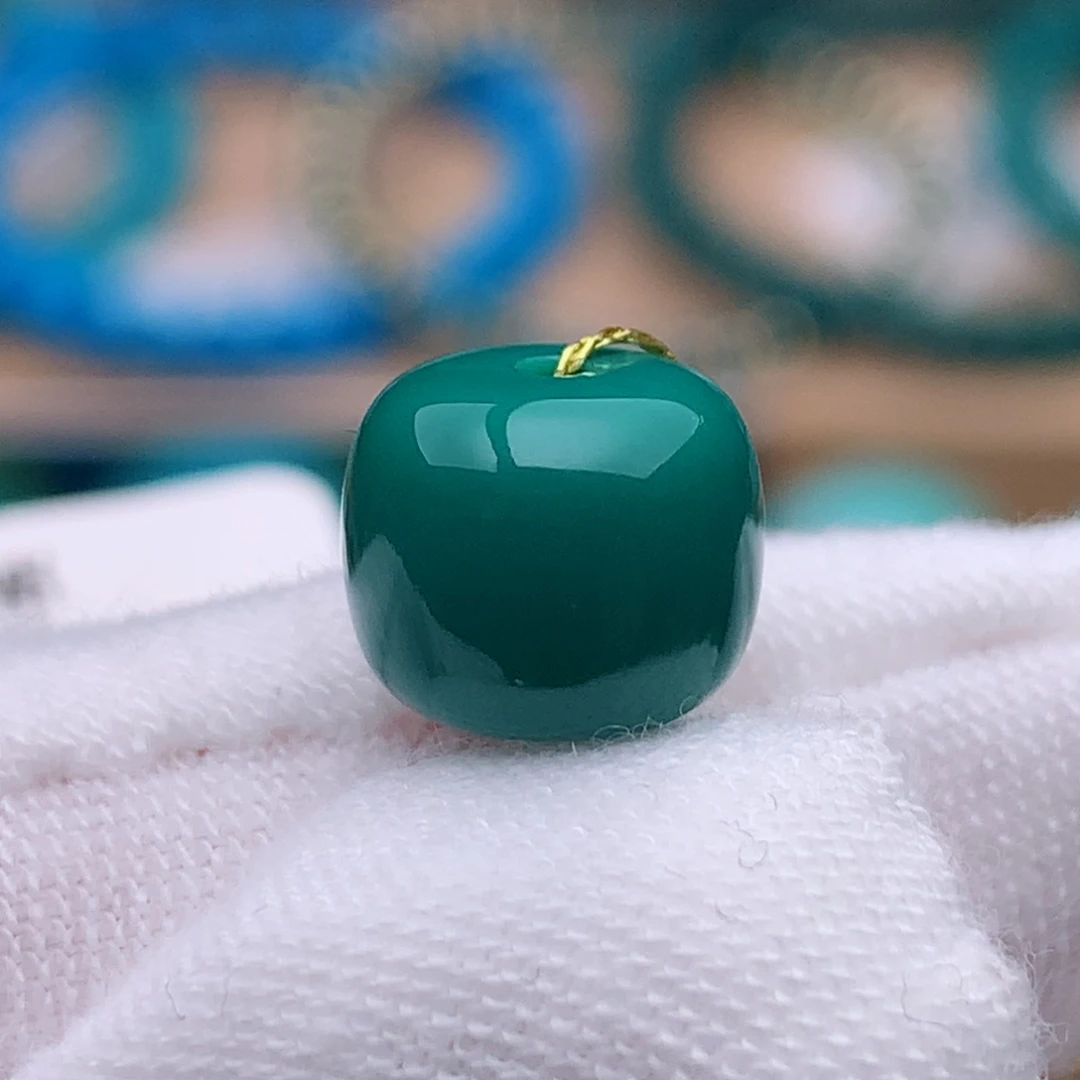 未镶嵌绿松石珠宝奇石8.9mm