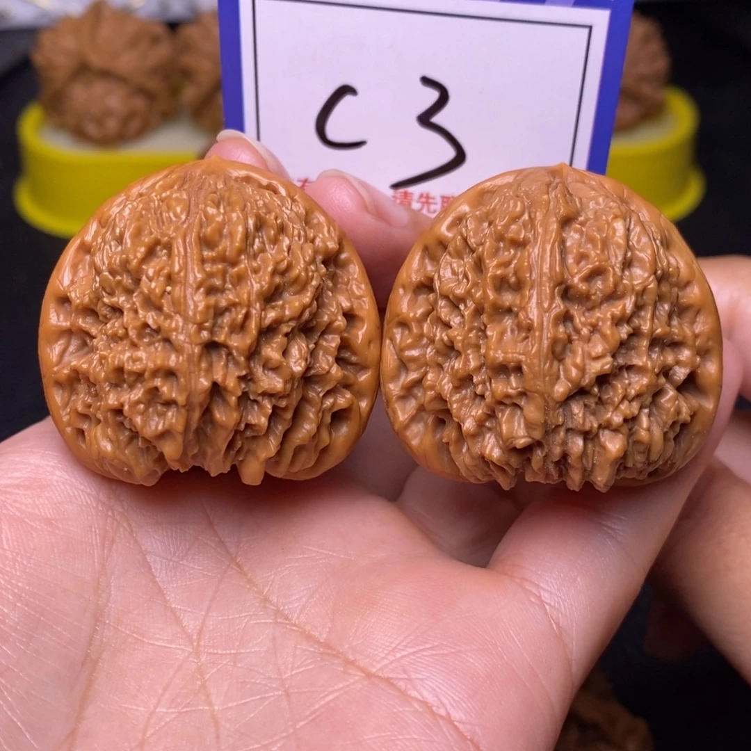 把件文玩核桃40三角疆c3