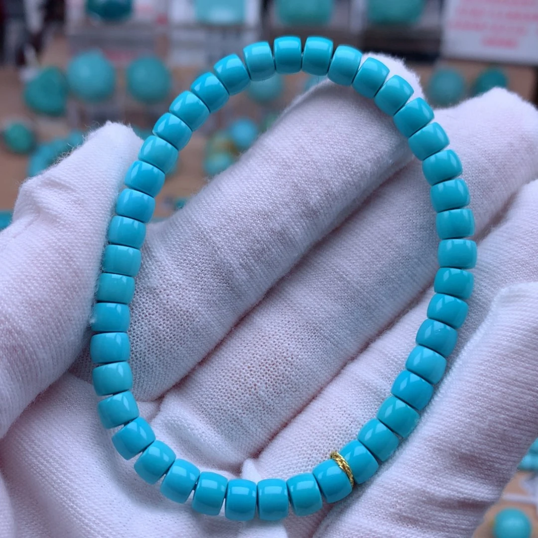 绿松石未镶嵌珠宝奇石5.6mm