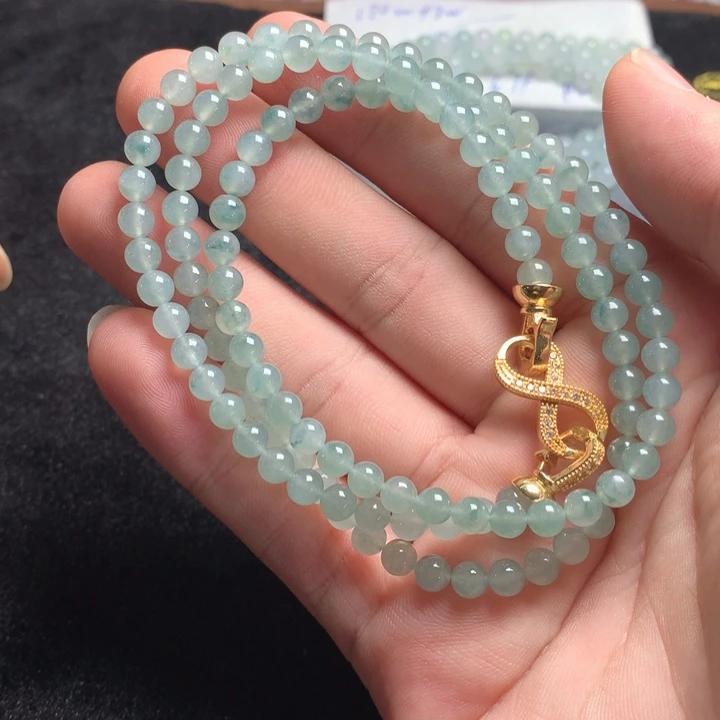 定制翡翠未镶嵌定制翡翠珠串