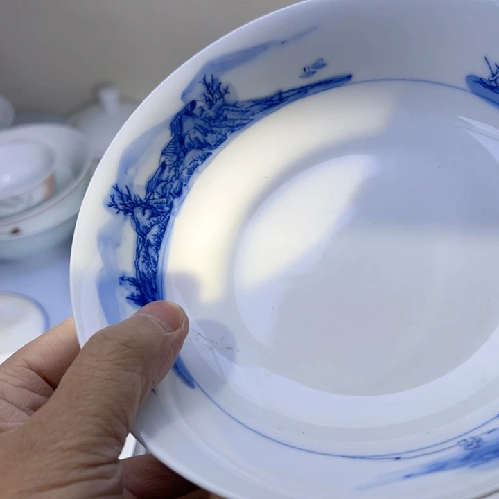 杯六寸五寸手绘微瑕窝盘