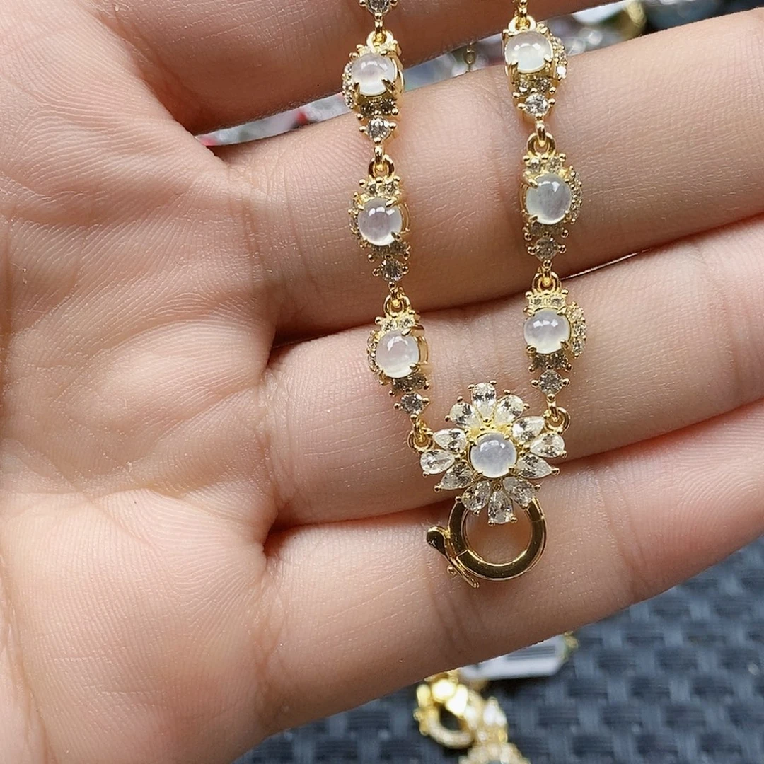 翡翠银S925镶嵌戒指