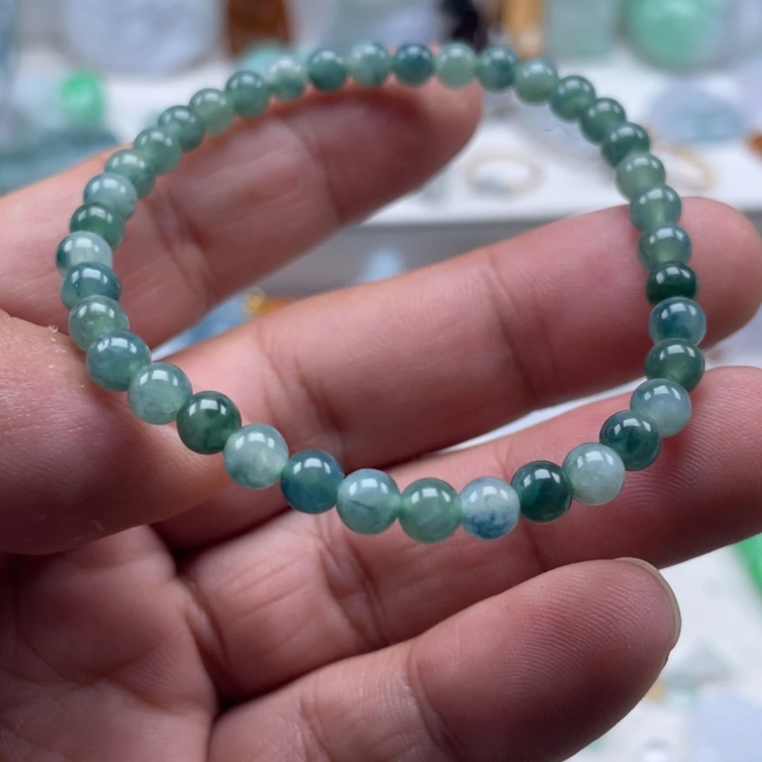 翡翠未镶嵌颈饰翡翠手串