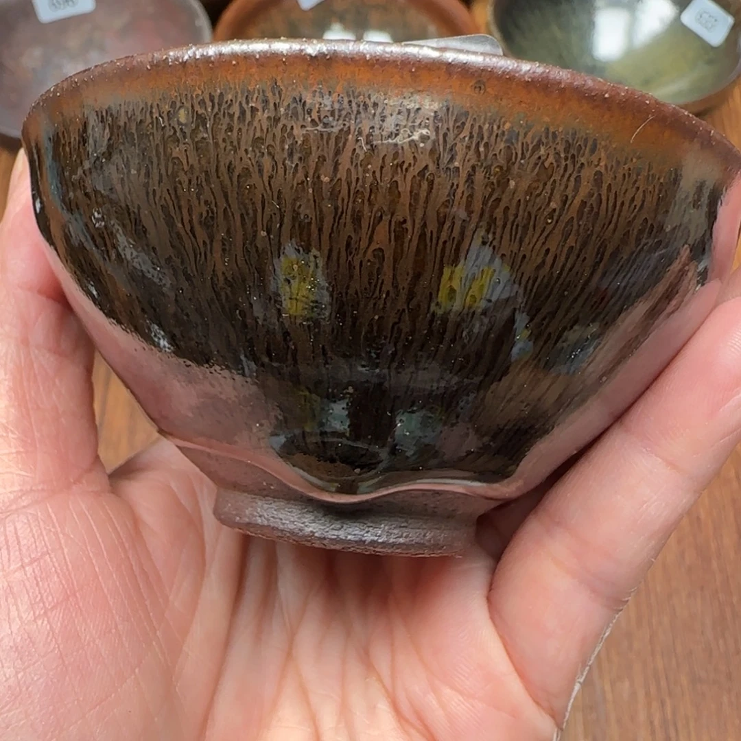 柴烧建盏茶盏茶杯919