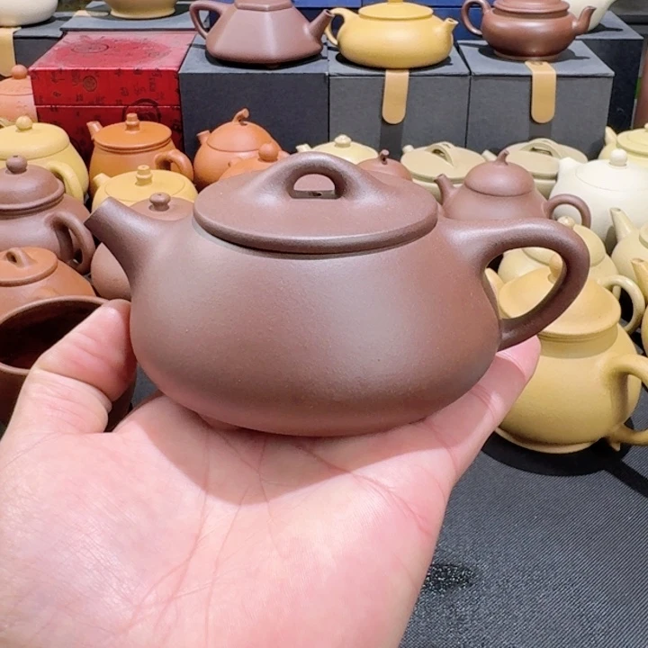 茶壶紫砂底槽清石瓢200cc