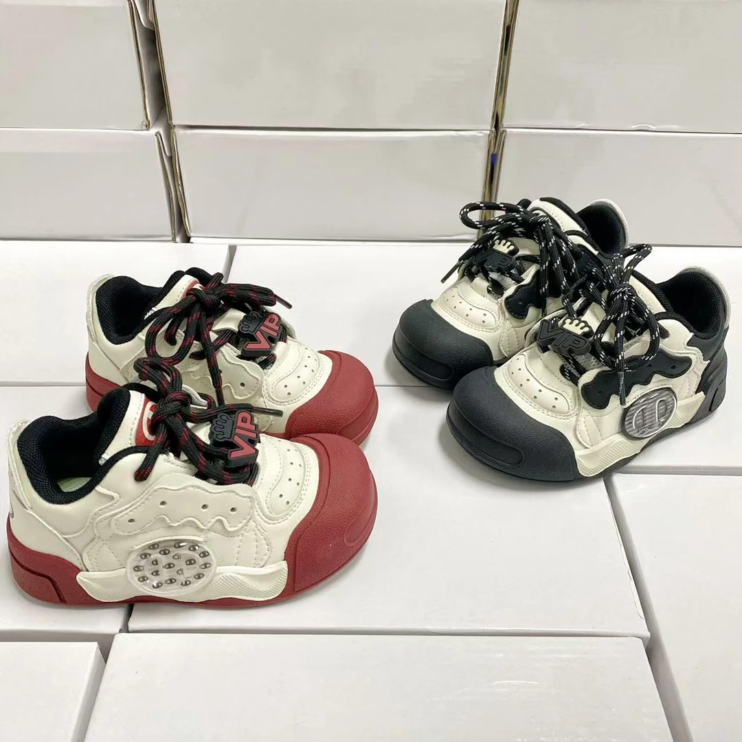 3592【萌蒙潮童】儿童鞋子运动鞋2025春季女童板鞋男童面包鞋轻便