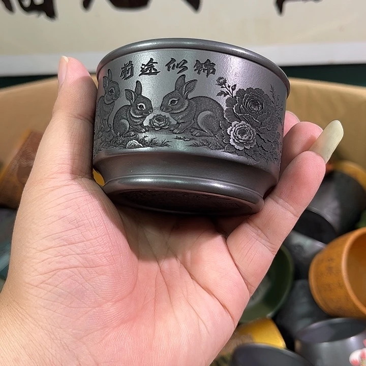 茶杯紫砂全手工紫砂主人杯