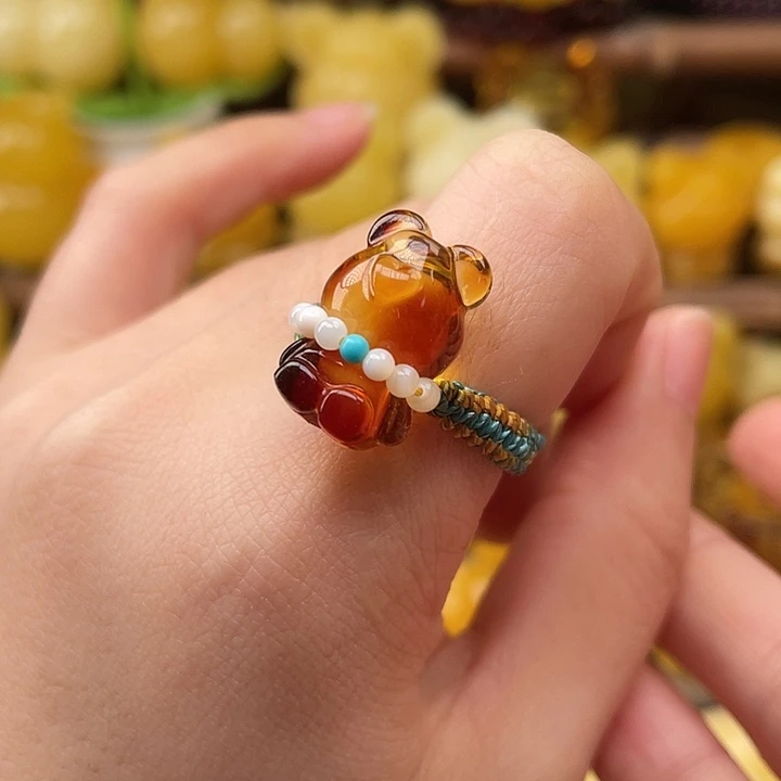 琥珀未镶嵌珠宝奇石