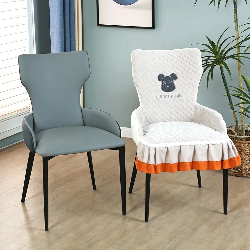 小淑女椅套罩全包家用高档弧形轻奢椅子套罩四季通用餐椅套桌椅套