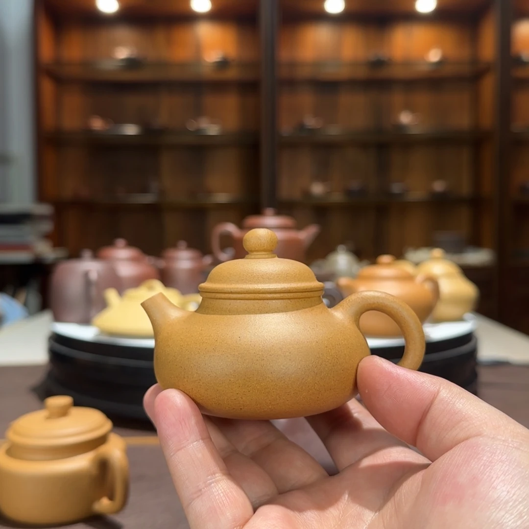 段泥茶壶老宕口黄金段容天100cc