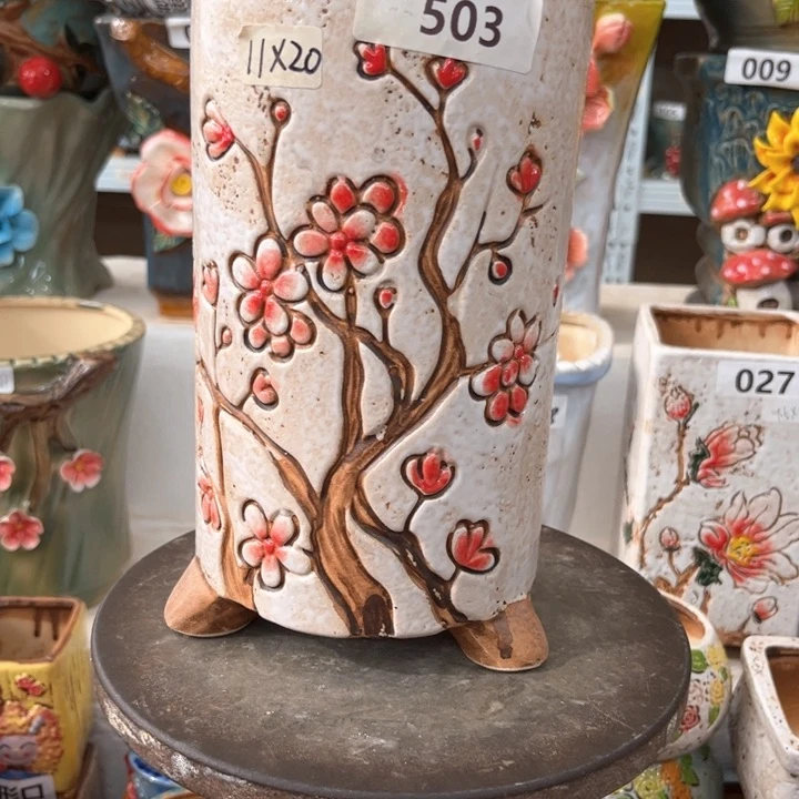 紫砂花盆粗陶材质多肉花盆