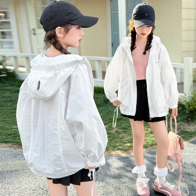 女童防晒衣夏装2025新款儿童防晒服夏季小女孩透气皮肤衣薄款外套