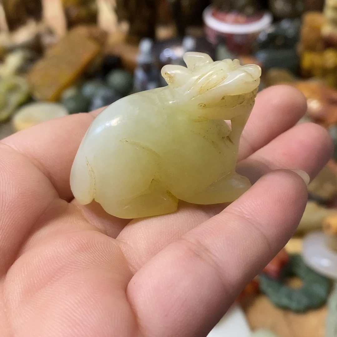 和田玉（糖玉）未镶嵌摆件玉器玉器玉器摆件