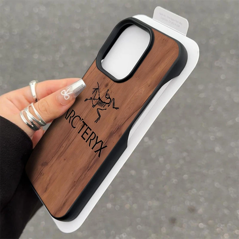 潮牌木纹半包款软壳适用苹果16/15promax手机壳iphone14/12/11/13