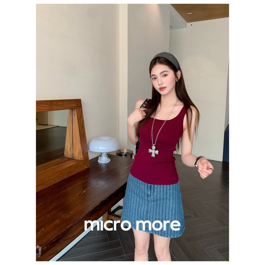 MICRO MORE 吊带无袖背心