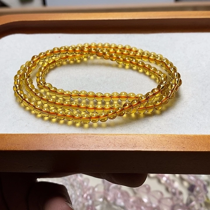 非金属卡4mm巴西黄三圈