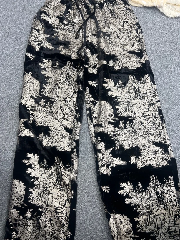 南油朱朱新中式直筒裤414