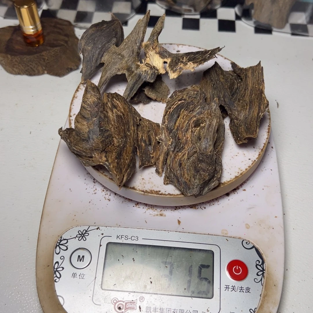 ****咪沉香沉香碎屑奇楠野生奇楠虎斑棋香31.5克