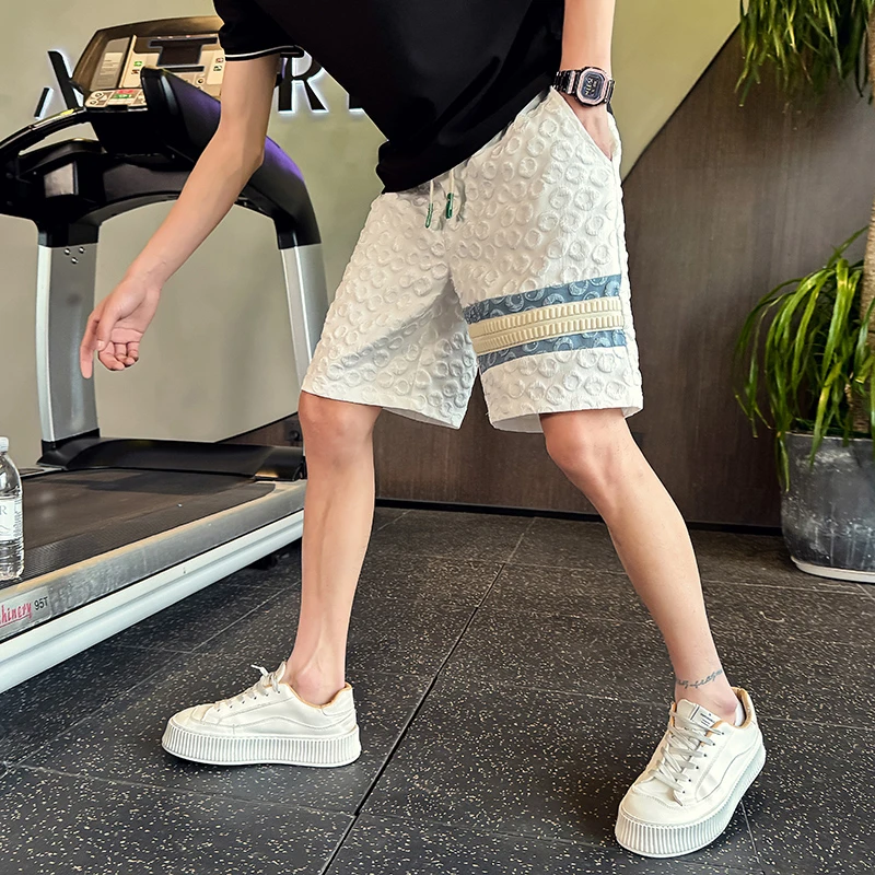 网红爆款短裤男士夏季2025新款运动休闲五分沙滩裤男装中裤子外穿