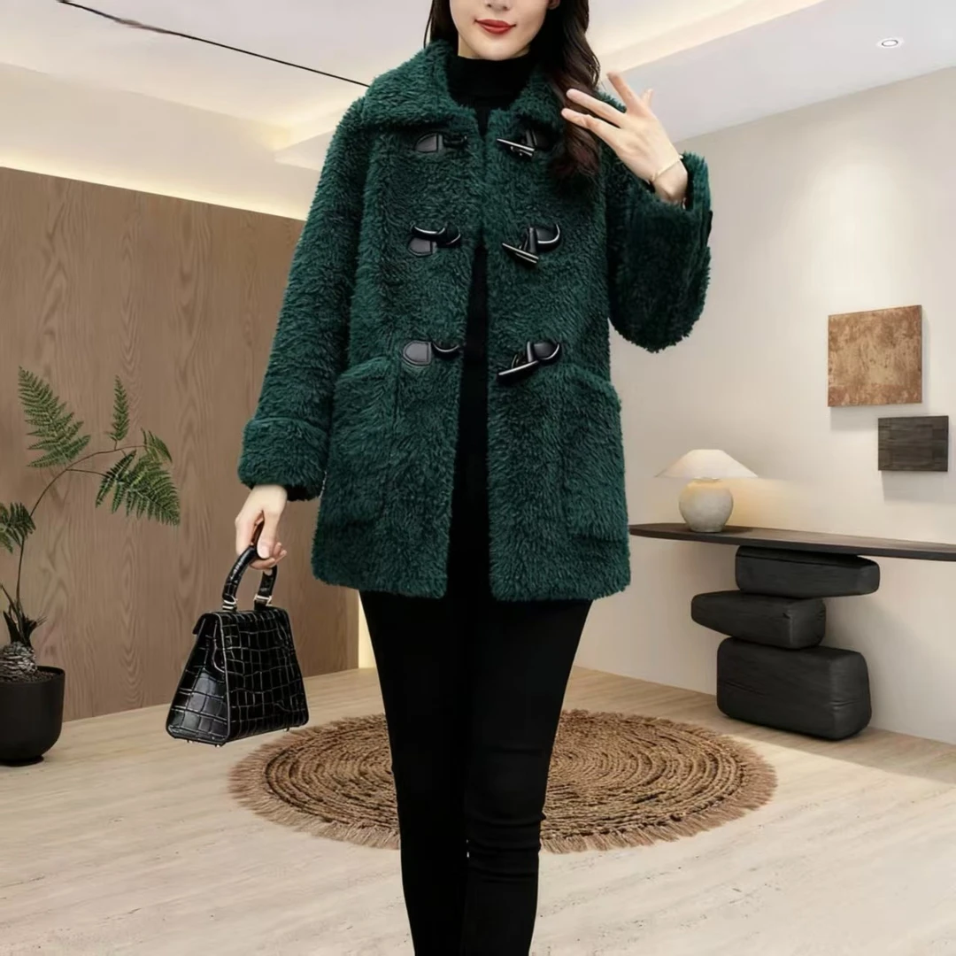 冬季外套潮流气质年轻派克服大衣羊羔毛外套韩版新款潮牌女装上衣