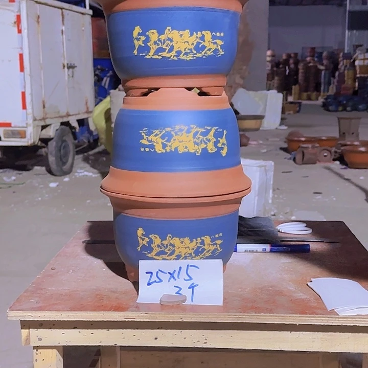 紫砂花盆紫纱花盆32