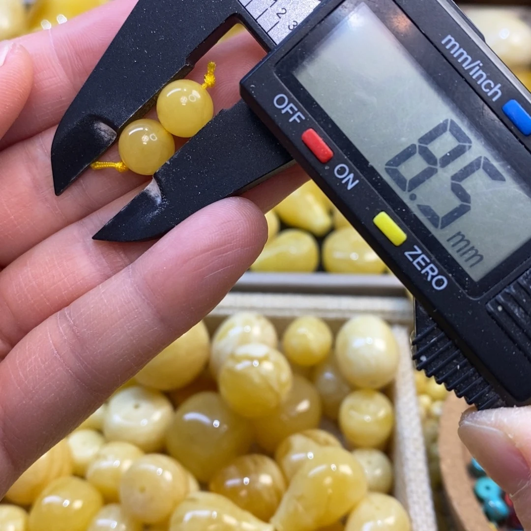 琥珀未镶嵌裸石蜜蜡配珠