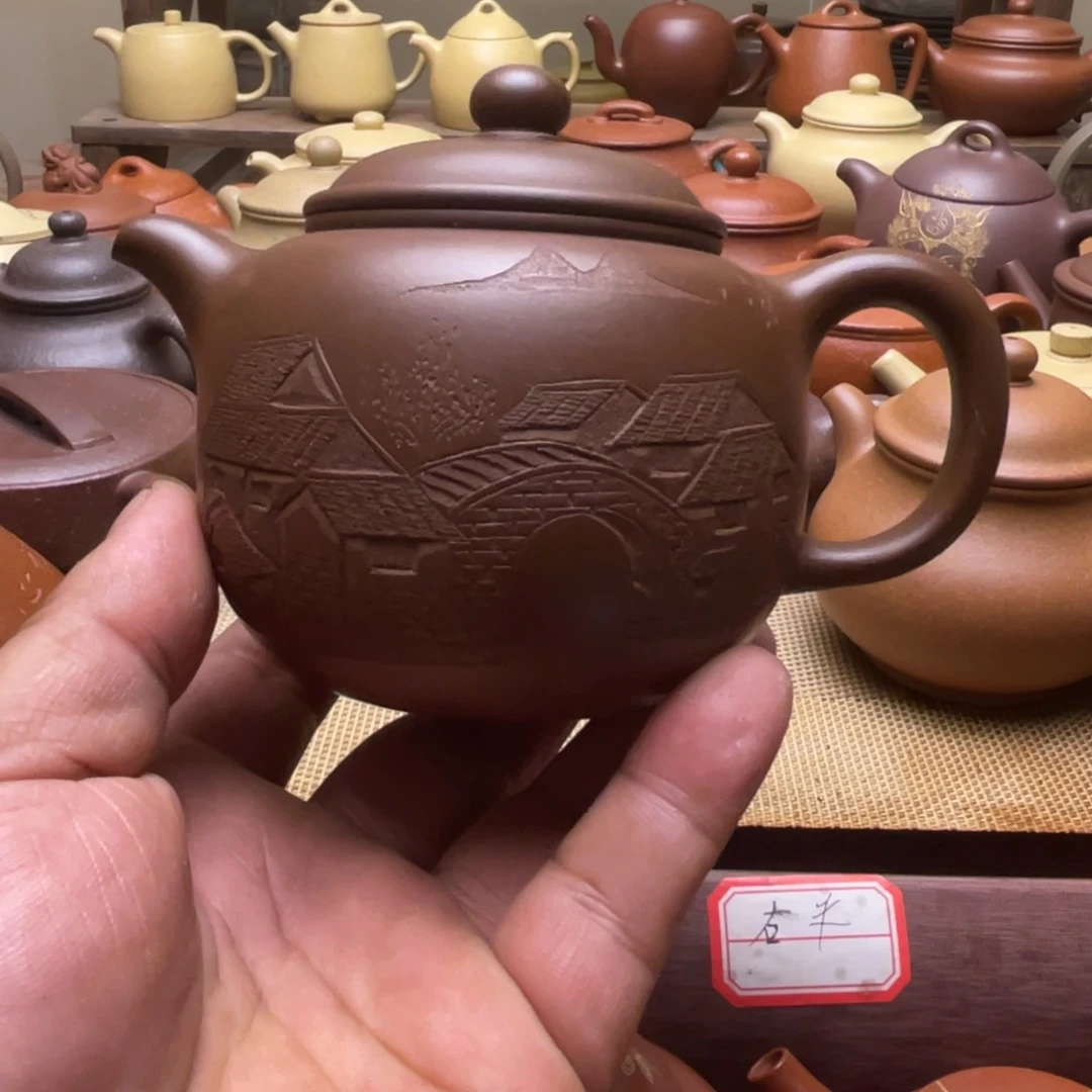 紫砂茶壶沙****坑宜兴紫砂壶工艺品