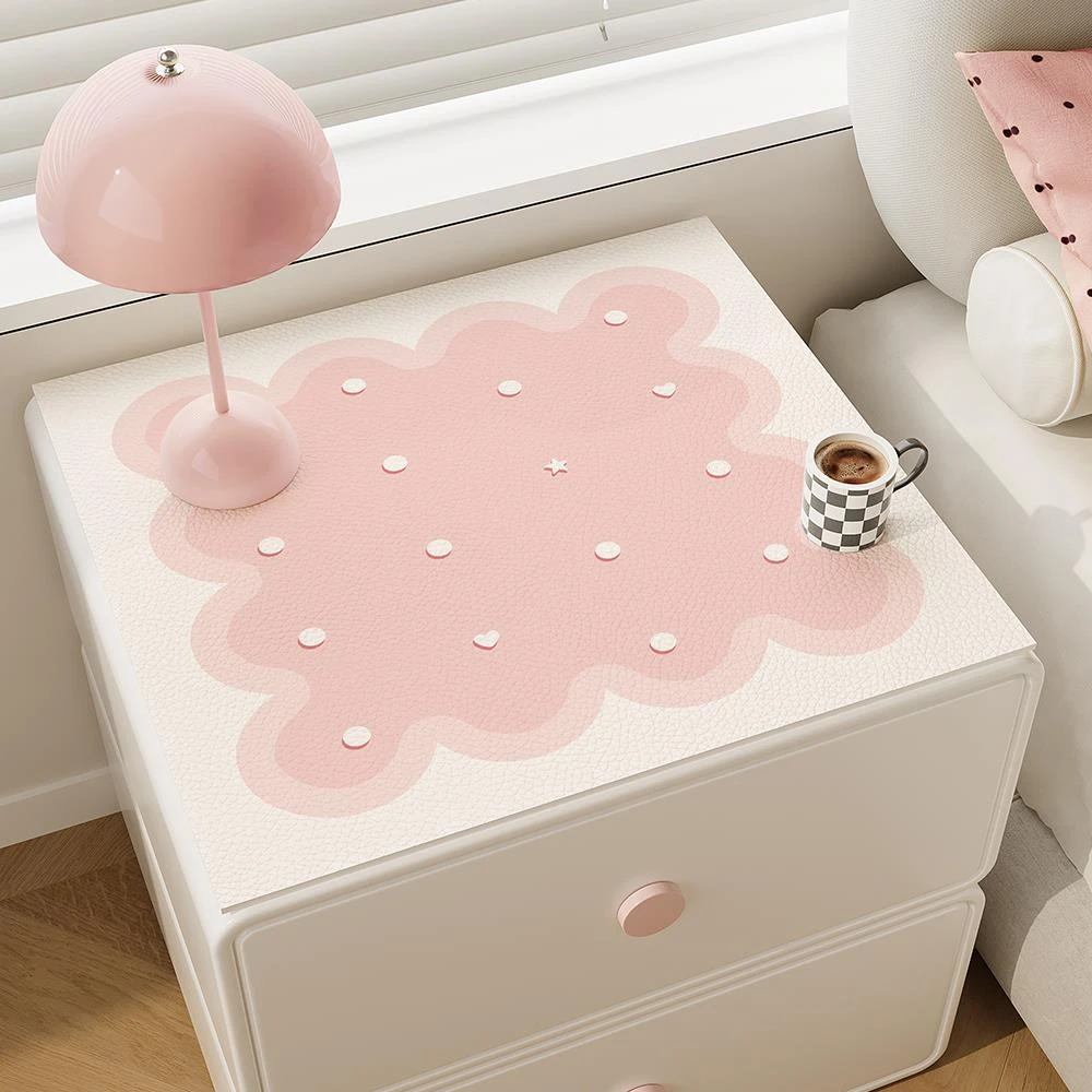 床头柜垫子轻奢高级感防水防烫免洗桌面台面保护垫洗衣机防尘盖布