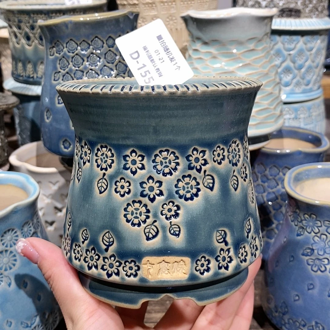 七里烧花盆1-21-155口径8