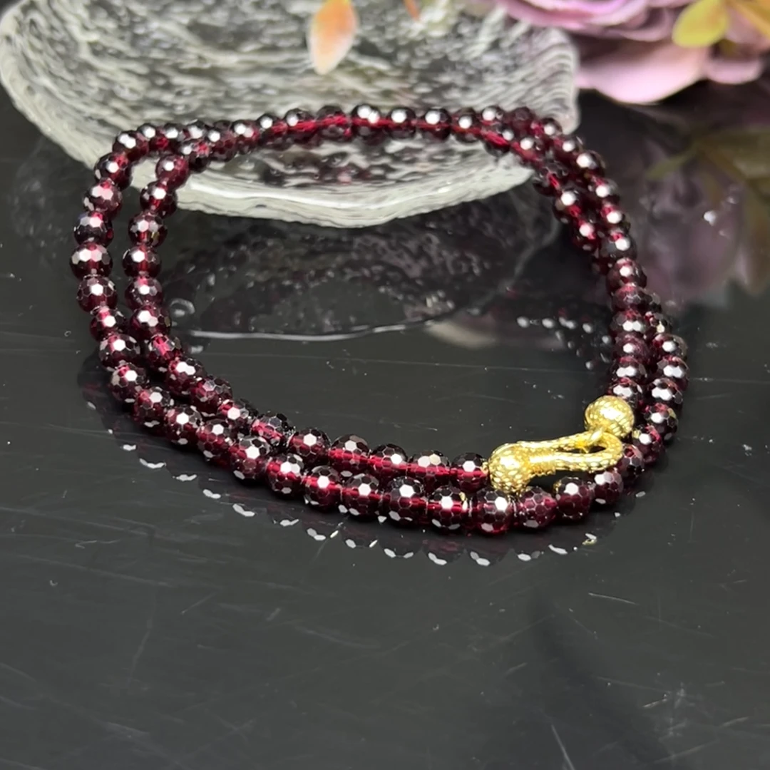 【铭记珠宝】石榴石项链20-2DM01L423【多样性发一件】