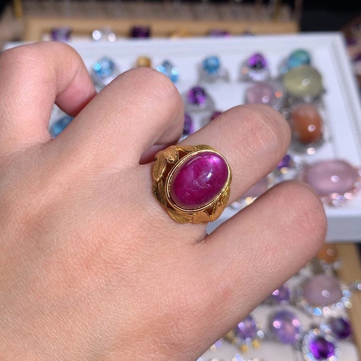 【闪购商品】水晶戒指银S925镶嵌蝶*戒指