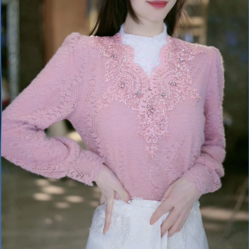 SEJI/瑟纪【花房姑娘】法式重工气质时尚百搭上衣