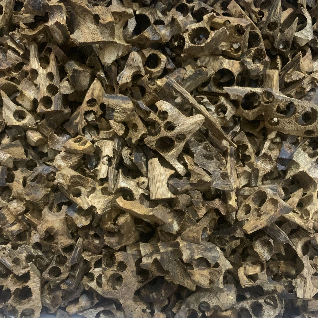 【聚贤沉香】绿棋楠车珠子碎料100克＋多样性发其一