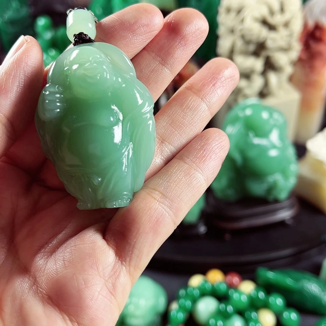 四川石名贵石材梅子青